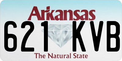 AR license plate 621KVB