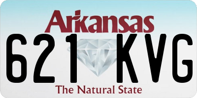 AR license plate 621KVG