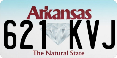 AR license plate 621KVJ
