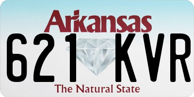 AR license plate 621KVR