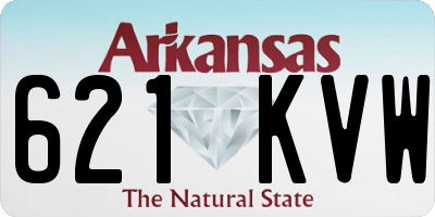 AR license plate 621KVW