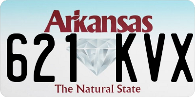AR license plate 621KVX