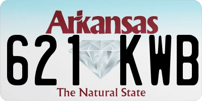 AR license plate 621KWB