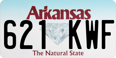 AR license plate 621KWF