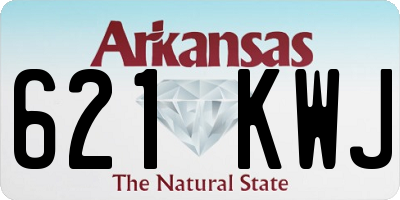 AR license plate 621KWJ