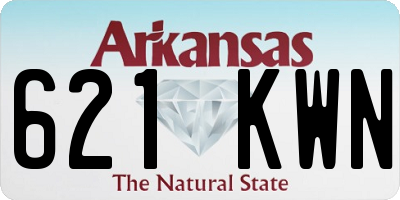AR license plate 621KWN