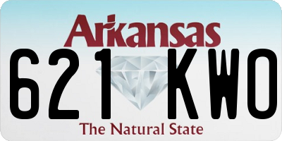 AR license plate 621KWO