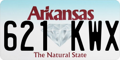 AR license plate 621KWX