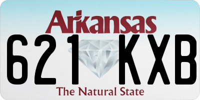 AR license plate 621KXB