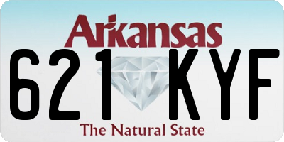 AR license plate 621KYF