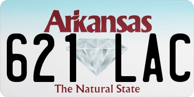 AR license plate 621LAC