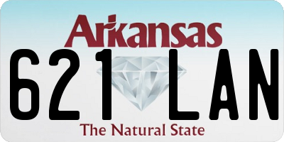 AR license plate 621LAN