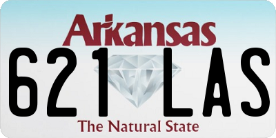 AR license plate 621LAS