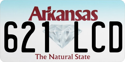AR license plate 621LCD