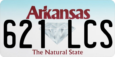AR license plate 621LCS