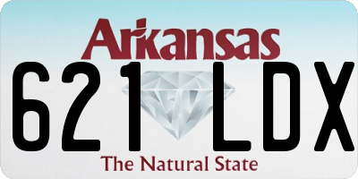 AR license plate 621LDX