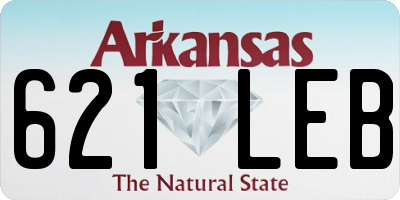 AR license plate 621LEB