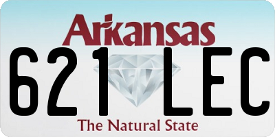 AR license plate 621LEC