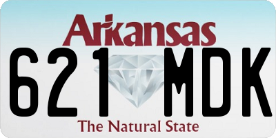 AR license plate 621MDK