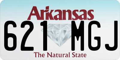 AR license plate 621MGJ