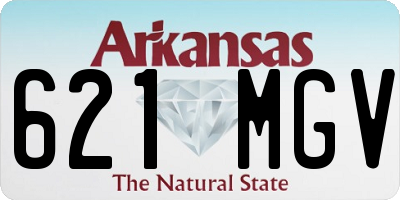 AR license plate 621MGV