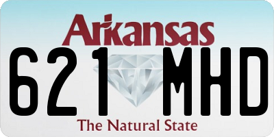 AR license plate 621MHD
