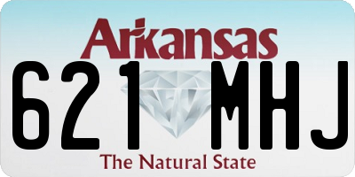 AR license plate 621MHJ