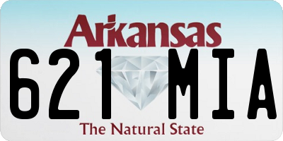 AR license plate 621MIA