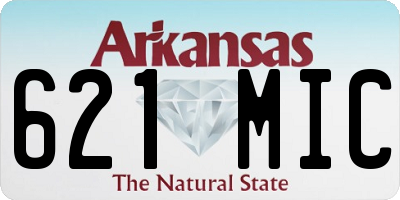 AR license plate 621MIC