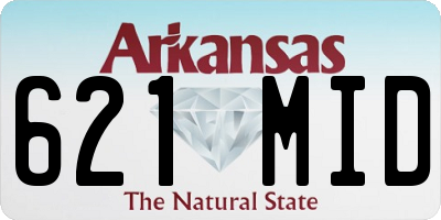 AR license plate 621MID