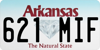 AR license plate 621MIF