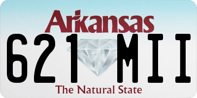 AR license plate 621MII