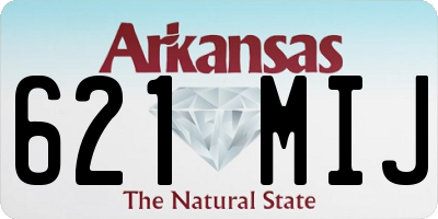 AR license plate 621MIJ