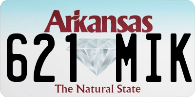 AR license plate 621MIK