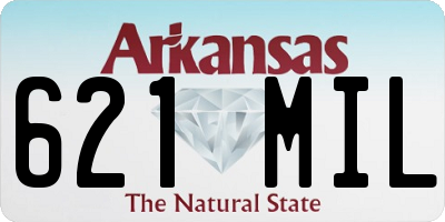 AR license plate 621MIL