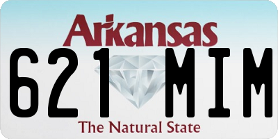 AR license plate 621MIM