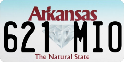 AR license plate 621MIO