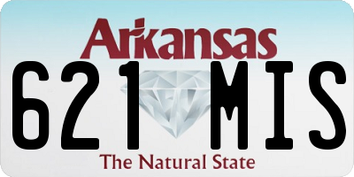 AR license plate 621MIS