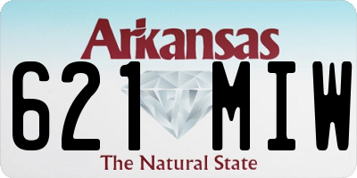 AR license plate 621MIW