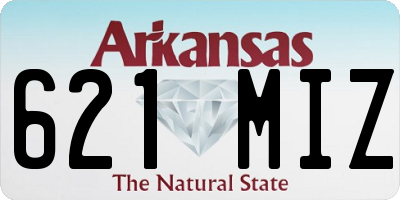 AR license plate 621MIZ