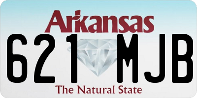 AR license plate 621MJB