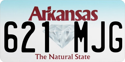 AR license plate 621MJG