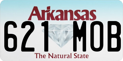 AR license plate 621MOB