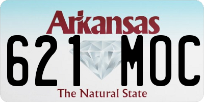 AR license plate 621MOC
