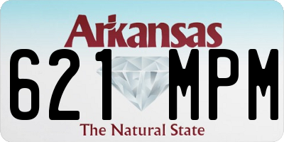 AR license plate 621MPM