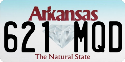 AR license plate 621MQD