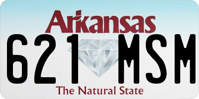 AR license plate 621MSM
