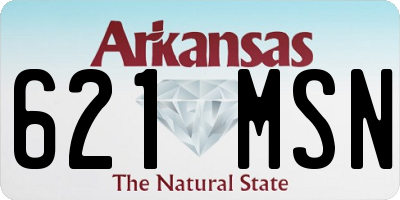 AR license plate 621MSN