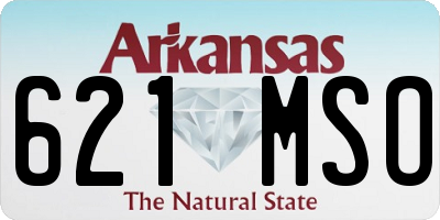 AR license plate 621MSO