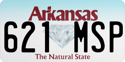 AR license plate 621MSP